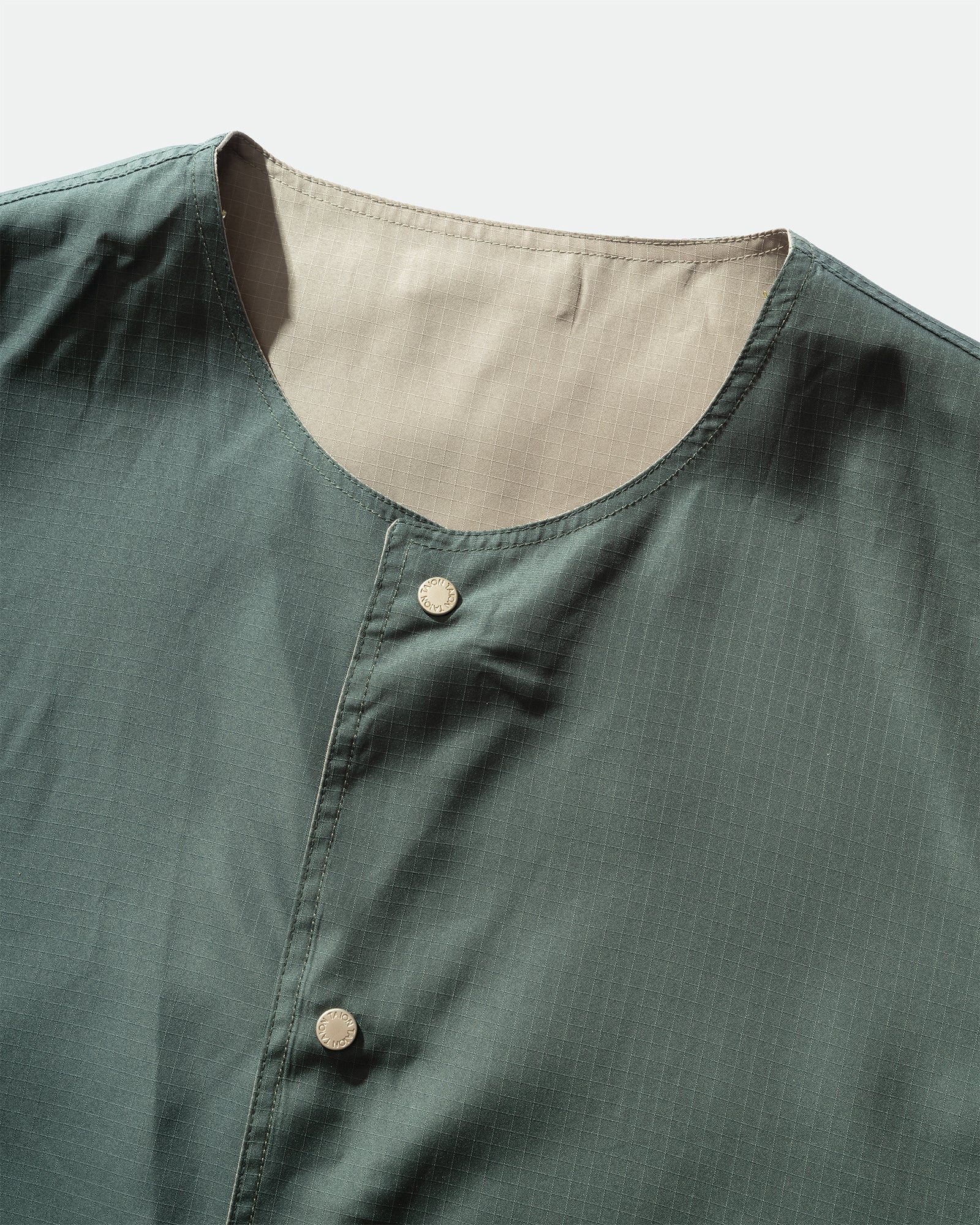 TAION - Military Reversible Crew Neck Vest Sage Green