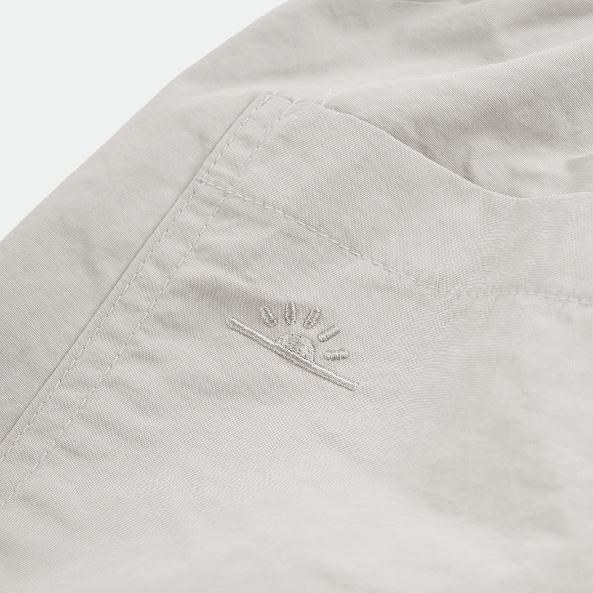 Kappy - Two Tuck Nylon Pants Ice Grey