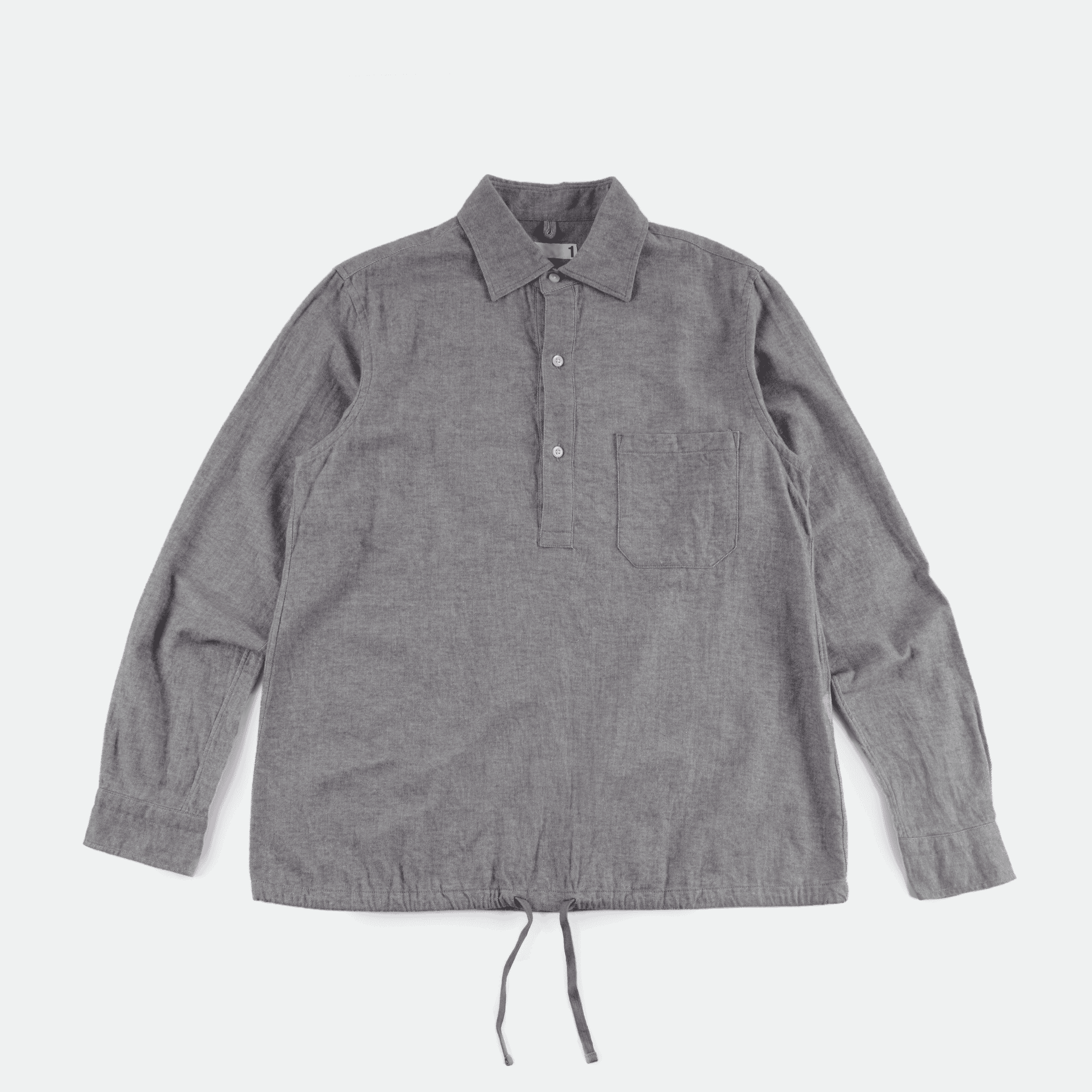 ts(s) - Drawstring Hem Shirt Light Grey
