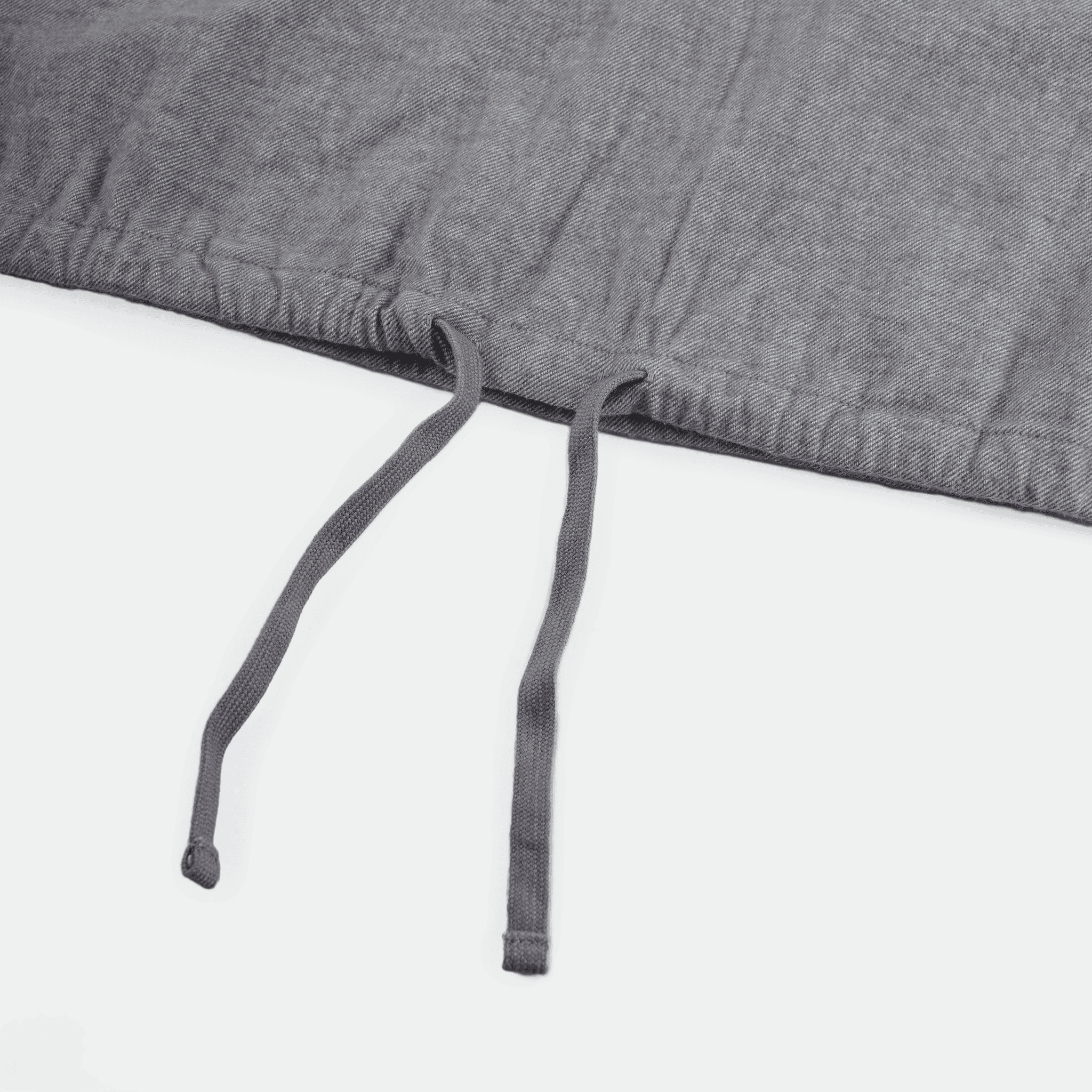 ts(s) - Drawstring Hem Shirt Light Grey