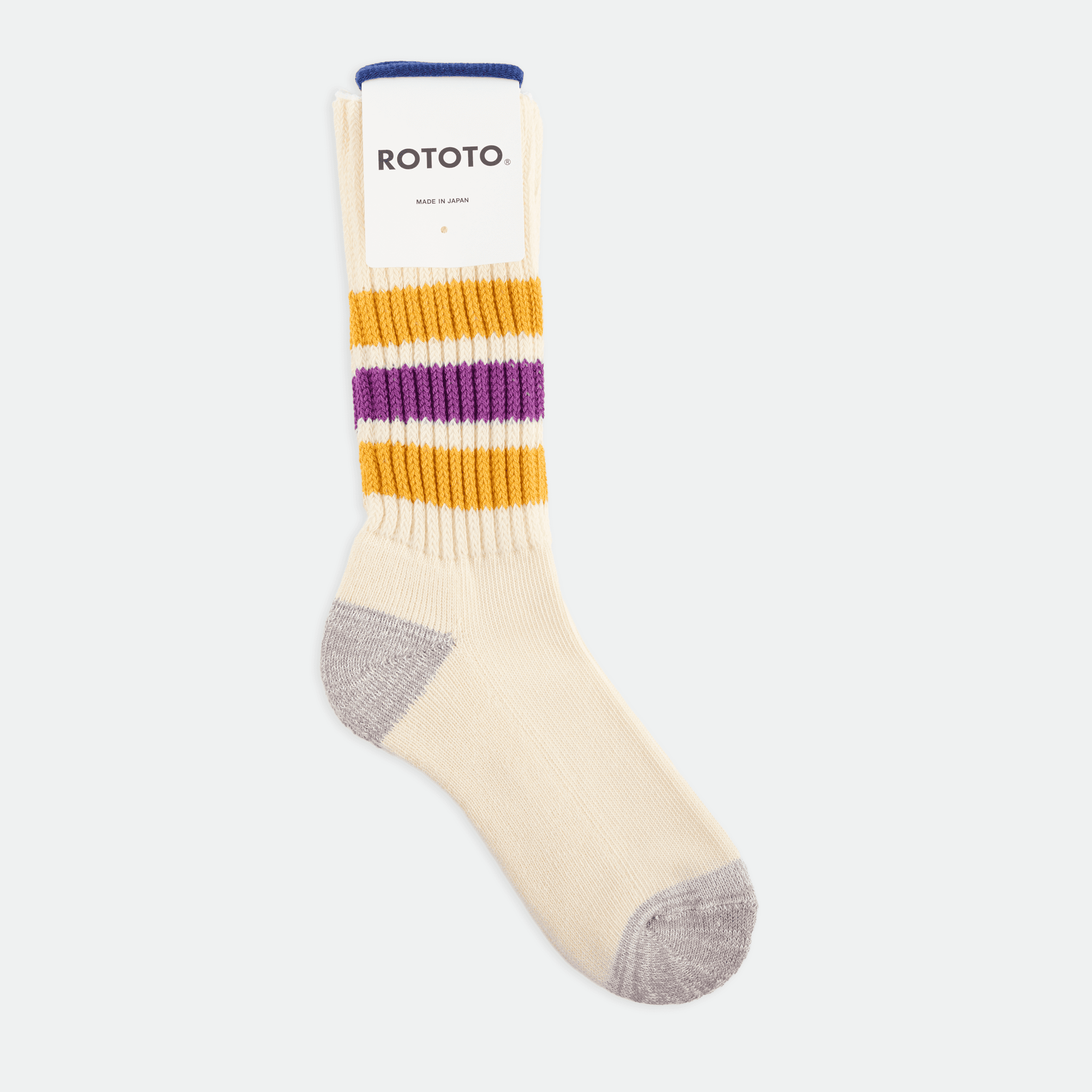 ROTOTO - Coarse Ribbed Old School Yellow/Purple