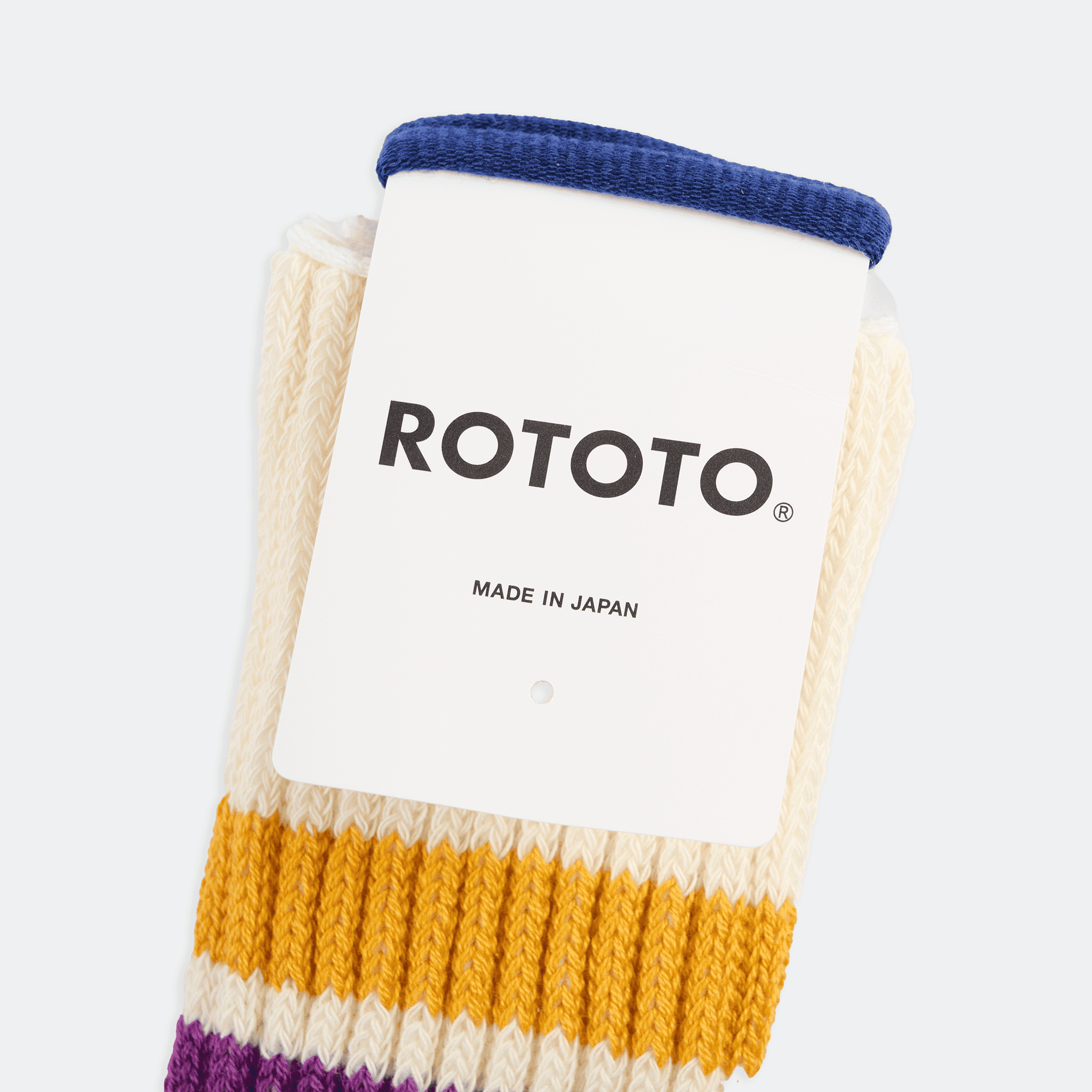 ROTOTO - Coarse Ribbed Old School Yellow/Purple