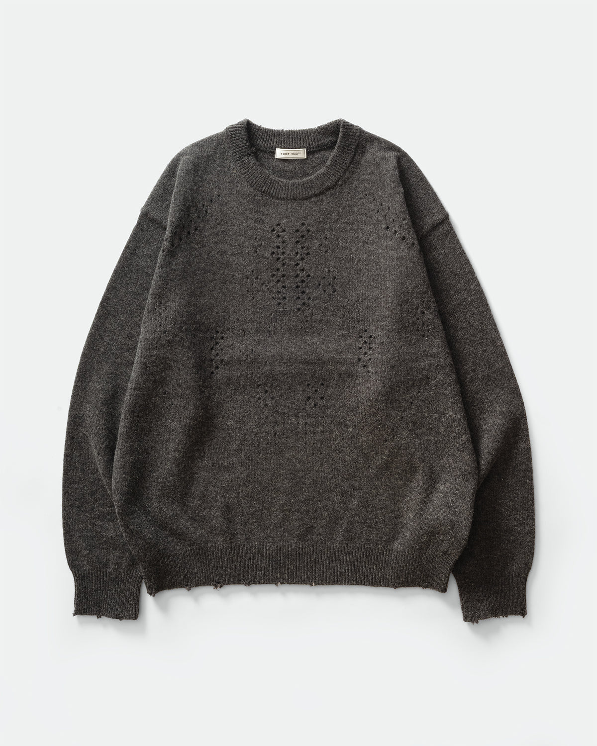 YDOT - Vented Merino Knit, Charcoal