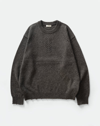 YDOT - Vented Merino Knit, Charcoal