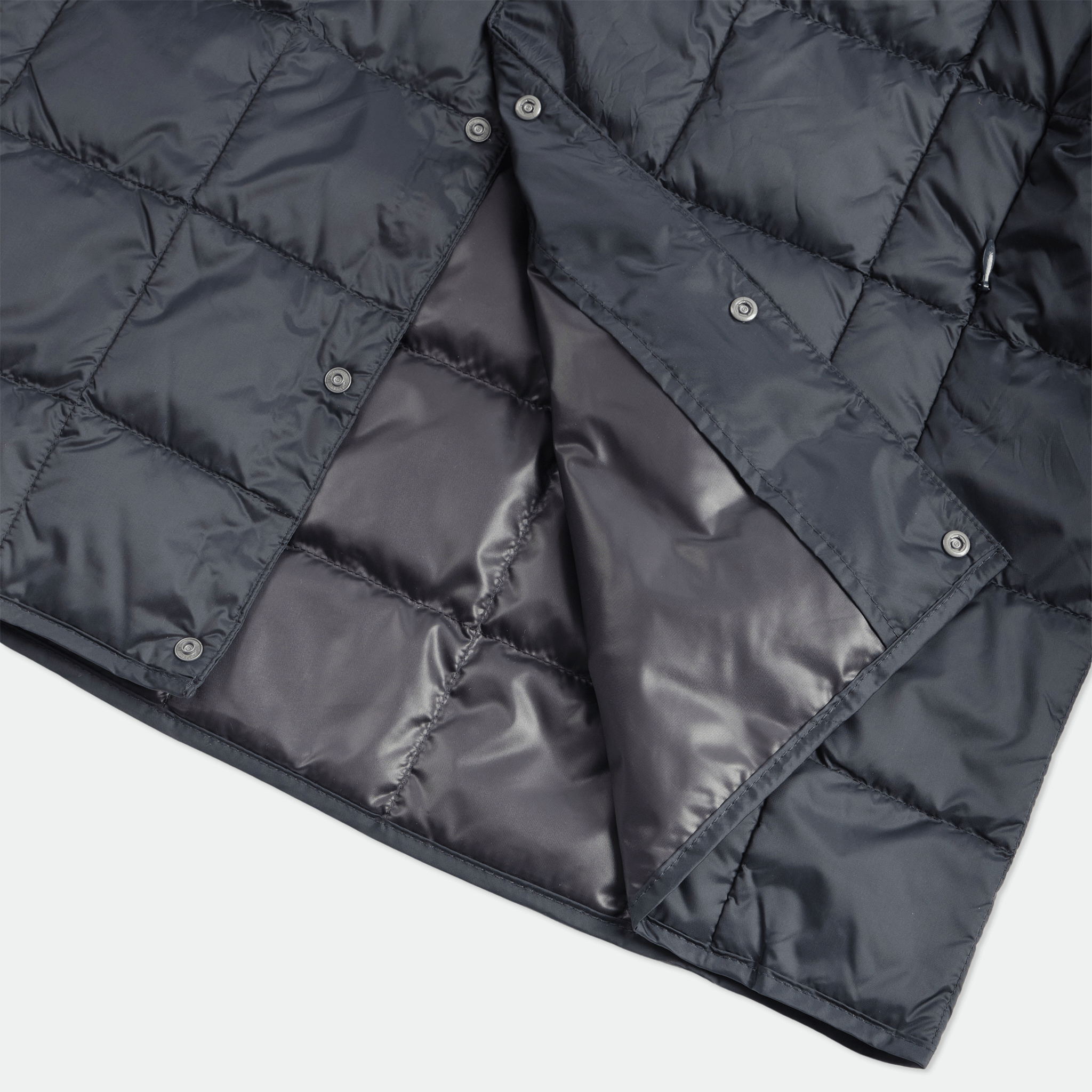 TAION - TAION - Crew Neck Button Down Jacket Dark Navy