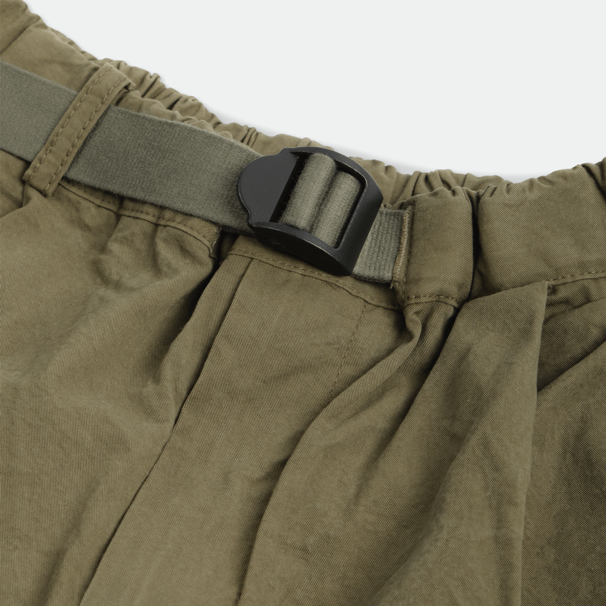 Kappy - Two Tuck Wide Shorts Khaki