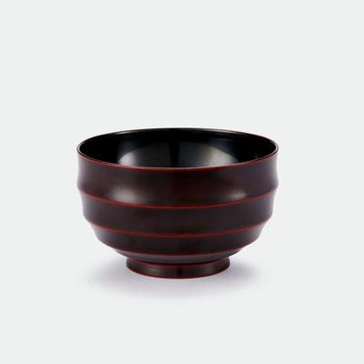 Kawatsura Lacquerware - Ribbed Bowl