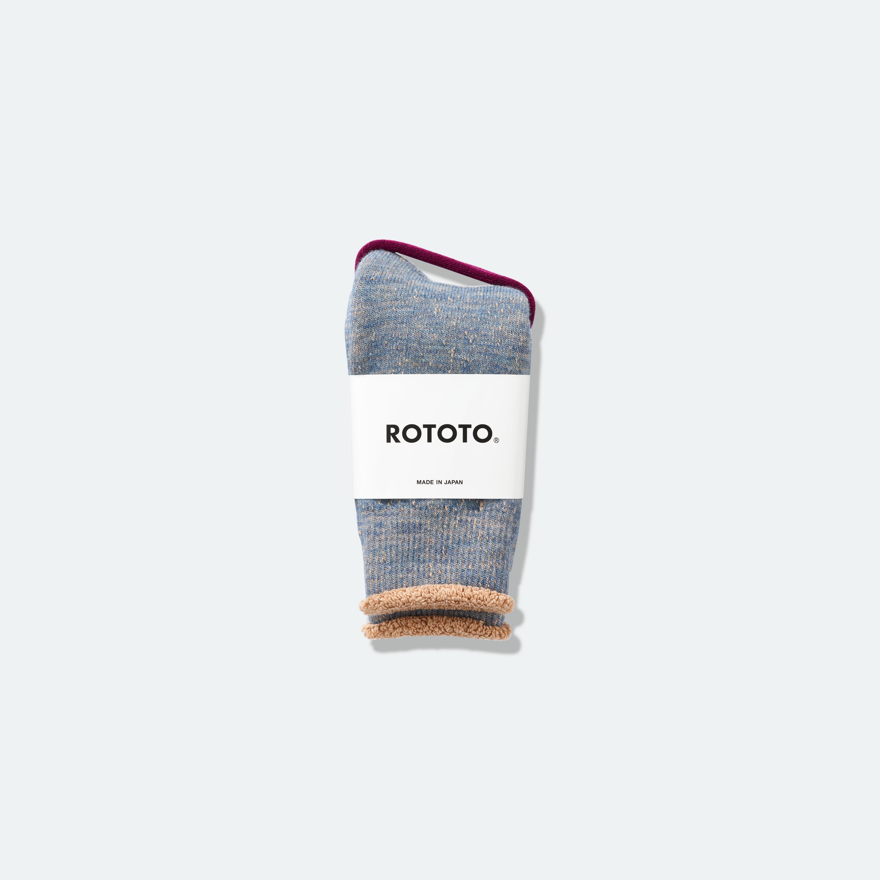 ROTOTO - Double Face Crew Blue/Brown