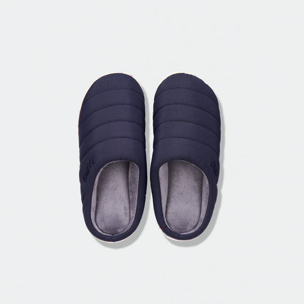 サンダル・ミュール SUBU Down brushed cold weather padded slippers navy SUBU NAV SUBU - RE Quilted Slippers Navy– Pick Store