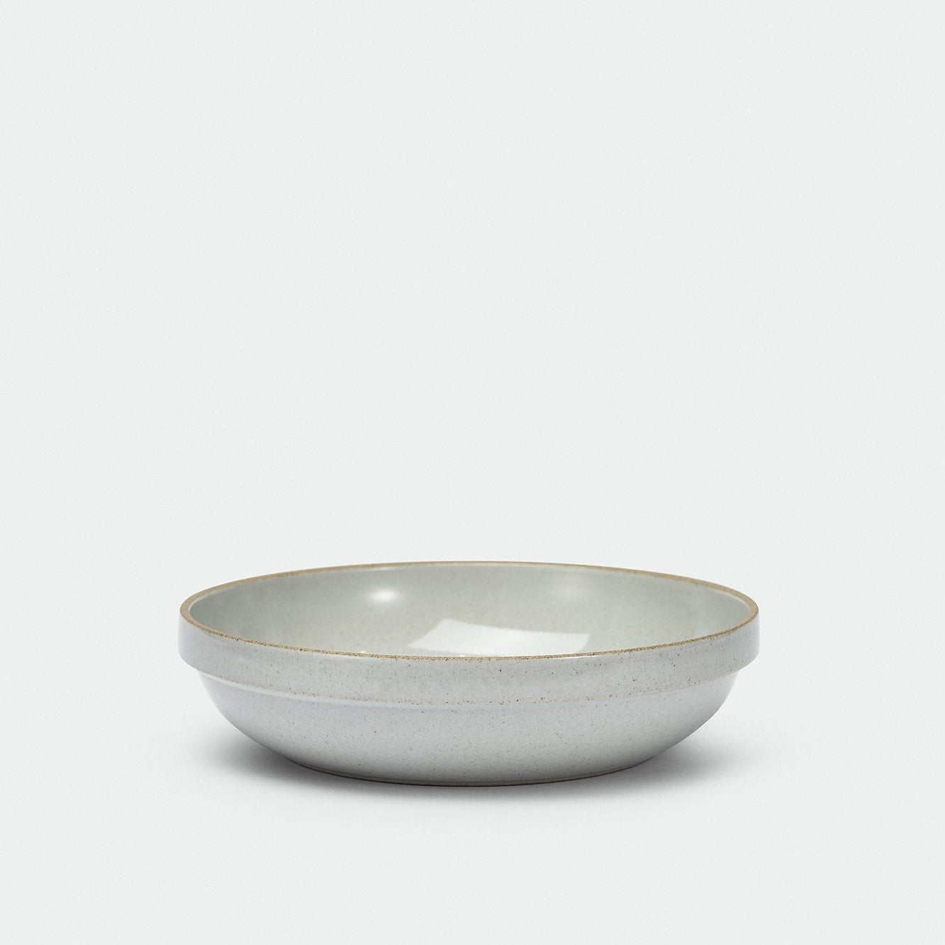 Hasami Porcelain - Round Bowl Gloss Grey 220 mm
