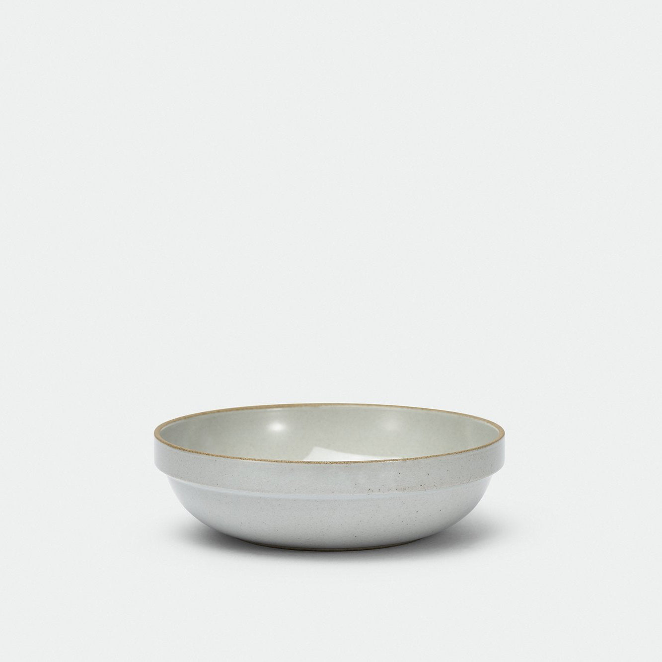 Hasami Porcelain - Round Bowl Gloss Grey 185 mm